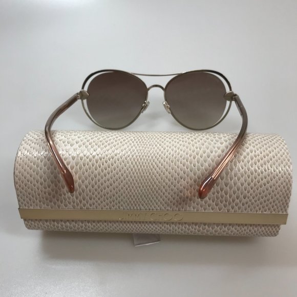Brand New Authentic Jimmy Choo Sarah Aviator Rhinestone Sunglasses main image 5